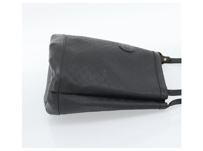 Borsa a Spalla GUCCI Micro GG Supreme PVC Nero Oro 001 14 0934 Auth mr2775 D'oro - vista 4