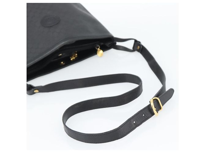 Borsa a Spalla GUCCI Micro GG Supreme PVC Nero Oro 001 14 0934 Auth mr2775 D'oro - vista 7