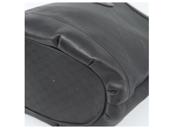 Borsa a Spalla GUCCI Micro GG Supreme PVC Nero Oro 001 14 0934 Auth mr2775 D'oro - vista 9