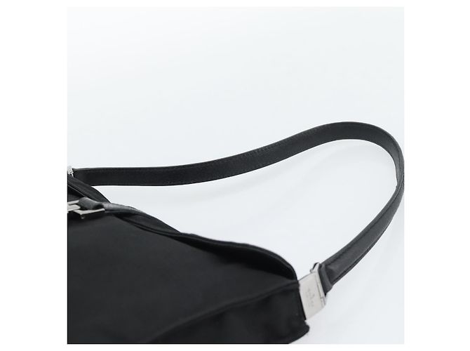 Borsa GUCCI Nylon Nero Argento 001 3734 Auth mr2639 - vista 14
