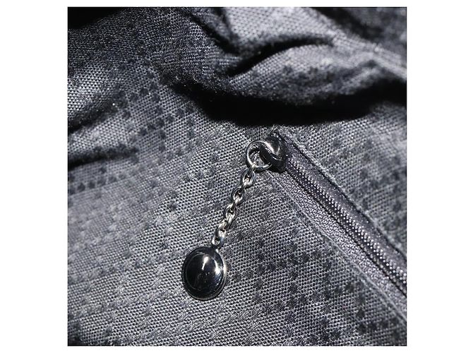Borsa a mano GUCCI Bamboo in tela nera e argento 000 1956 0531 Auth gh2209A Nero - vista 20