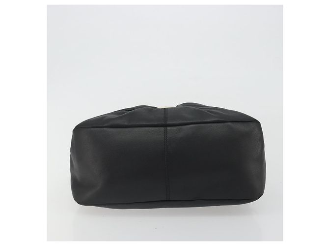 Borsa Salvatore Ferragamo Vala in Pelle Nera e Oro Auth BA13758 Nero D'oro - vista 5