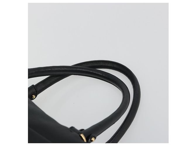 Borsa Salvatore Ferragamo Vala in Pelle Nera e Oro Auth BA13758 Nero D'oro - vista 8
