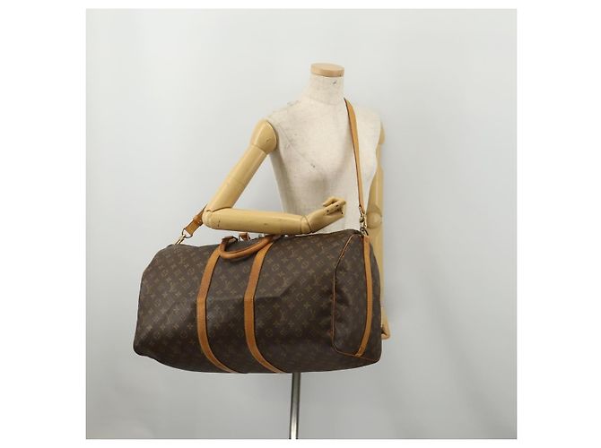 LOUIS VUITTON Monogram Keepall Bandouliere 60 Boston Bag M41412 LV Auth ep14932 Monogramma - vista 23