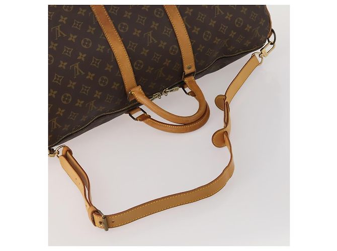 LOUIS VUITTON Monogram Keepall Bandouliere 60 Boston Bag M41412 LV Auth ep14932 Monogramma - vista 7