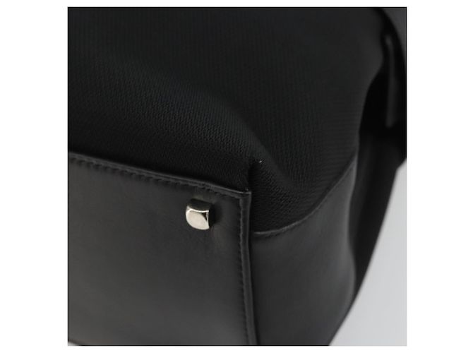 Borsa Salvatore Ferragamo in tela nera e argento autentica gh2223 Nero - vista 15