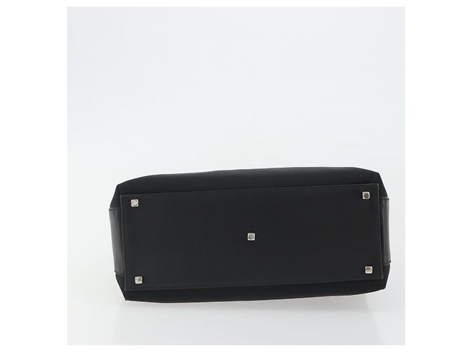 Borsa Salvatore Ferragamo in tela nera e argento autentica gh2223 Nero - vista 5