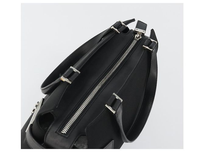 Borsa Salvatore Ferragamo in tela nera e argento autentica gh2223 Nero - vista 6