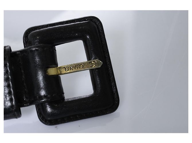 Chanel, marsupio vintage in pelle trapuntata anni 1990 Nero Rosso - vista 6