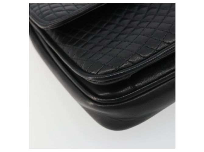 Borsa a Spalla con Catena BALLY in Pelle Nera e Oro Auth 190641A Nero D'oro - vista 14
