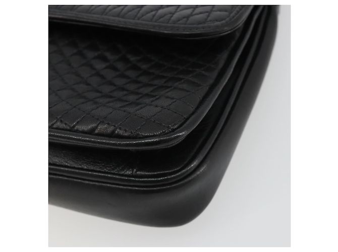 Borsa a Spalla con Catena BALLY in Pelle Nera e Oro Auth 190641A Nero D'oro - vista 9