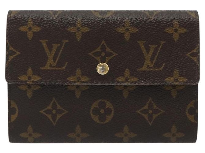 LOUIS VUITTON Monogram Porte Tresor Etui Papie Wallet M61202 LV Auth 188664A Monogramma - vista 13