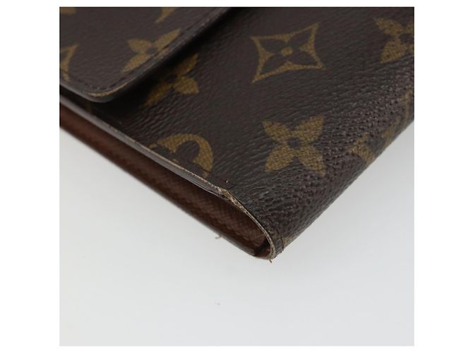 LOUIS VUITTON Monogram Porte Tresor Etui Papie Wallet M61202 LV Auth 188664A Monogramma - vista 14