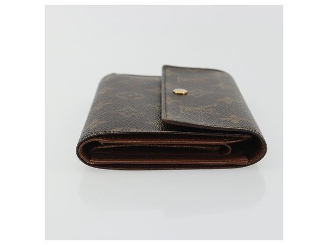 LOUIS VUITTON Monogram Porte Tresor Etui Papie Wallet M61202 LV Auth 188664A Monogramma - vista 3