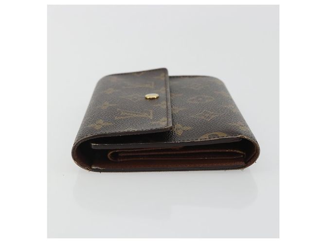 LOUIS VUITTON Monogram Porte Tresor Etui Papie Wallet M61202 LV Auth 188664A Monogramma - vista 4