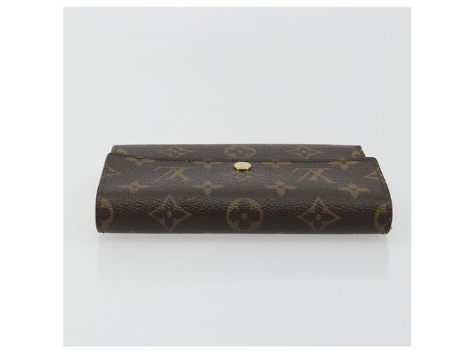 LOUIS VUITTON Monogram Porte Tresor Etui Papie Wallet M61202 LV Auth 188664A Monogramma - vista 5