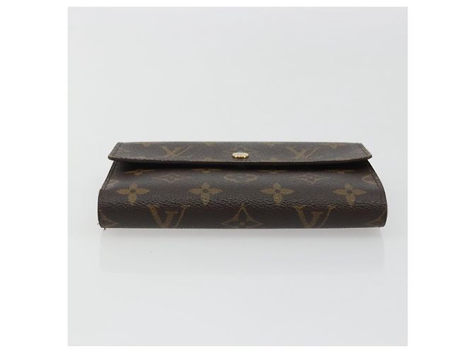 LOUIS VUITTON Monogram Porte Tresor Etui Papie Wallet M61202 LV Auth 188664A Monogramma - vista 6