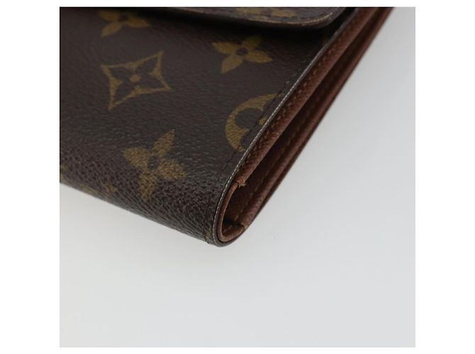 LOUIS VUITTON Monogram Porte Tresor Etui Papie Wallet M61202 LV Auth 188664A Monogramma - vista 7