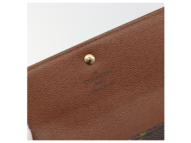 LOUIS VUITTON Monogram Porte Tresor Etui Papie Wallet M61202 LV Auth 188664A Monogramma - vista 8