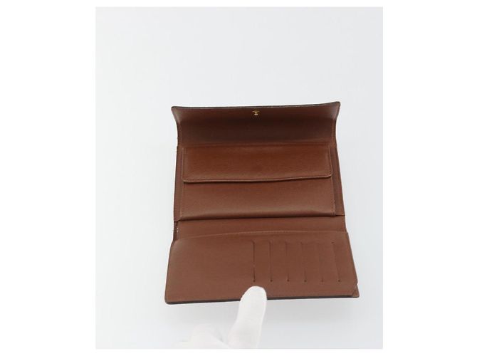 LOUIS VUITTON Monogram Porte Tresor Etui Papie Wallet M61202 LV Auth 188664A Monogramma - vista 9