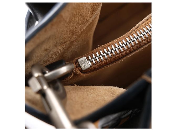 Borsa a mano 2Way in pelle LOEWE Gate Top Handle nera Marrone - vista 11