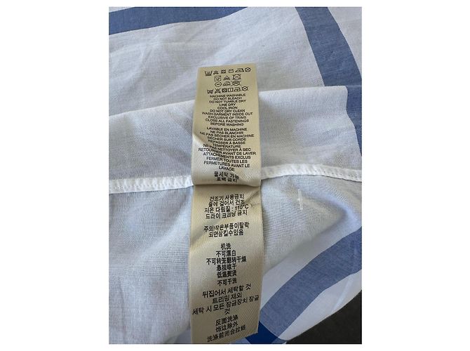 Camicia Burberry Brit a quadri blu e bianchi Bianco - vista 10