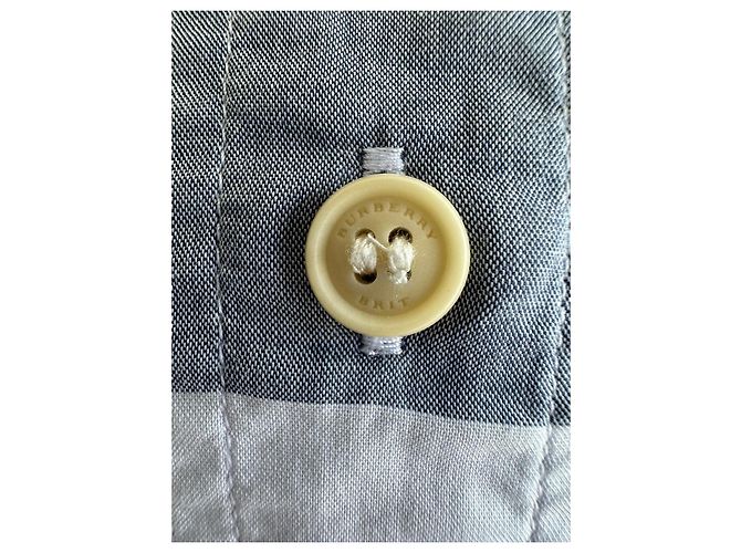 Camicia Burberry Brit a quadri blu e bianchi Bianco - vista 4
