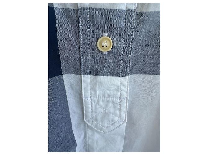 Camicia Burberry Brit a quadri blu e bianchi Bianco - vista 5