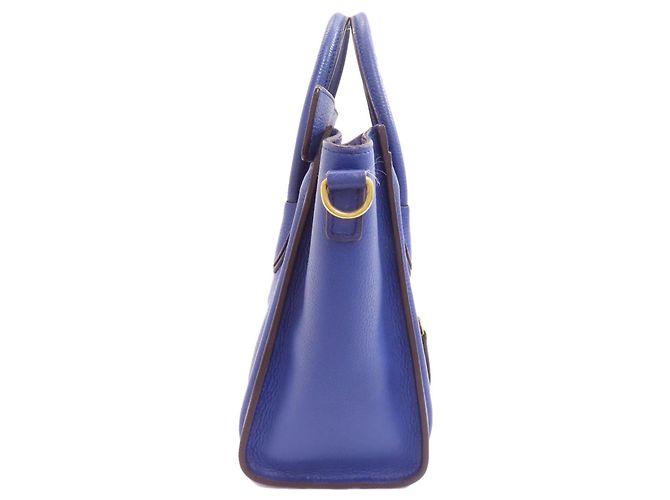 Céline Borsa a 2 vie Nano Luggage Celine Blu - vista 3