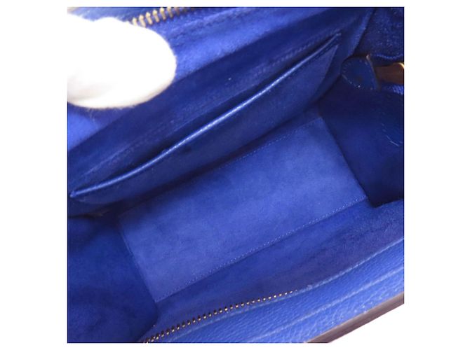 Céline Borsa a 2 vie Nano Luggage Celine Blu - vista 5