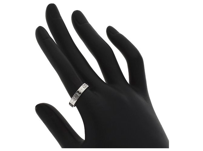 Anello Icon Band Gucci in oro bianco 18K - vista 6