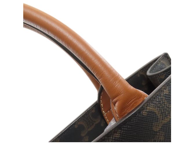 Céline Celine Vertical Cabas 2-Way Handtasche Braun Dunkelbraun - Ansicht 10