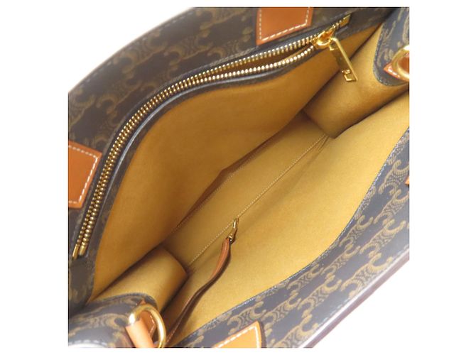 Céline Celine Vertical Cabas 2-Way Handtasche Braun Dunkelbraun - Ansicht 5