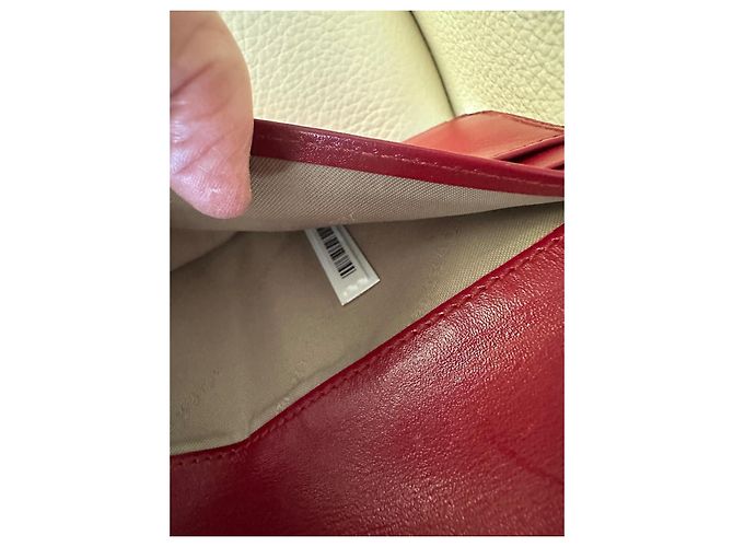 Burberry Check leather and canvas wallet Brown Black Red Beige - view 8