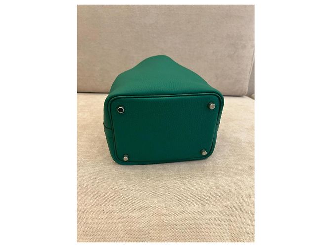 Hermès Picotin Lock 18 en cuir Taurillon Clémence Vert Vertigo - vue 5