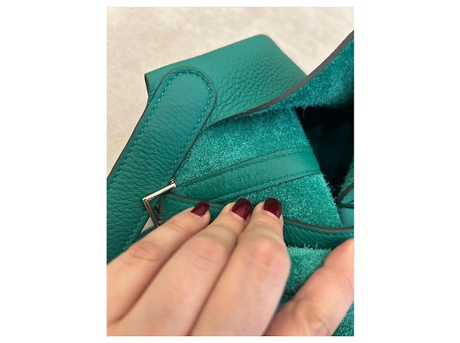 Hermès Picotin Lock 18 en cuir Taurillon Clémence Vert Vertigo - vue 7