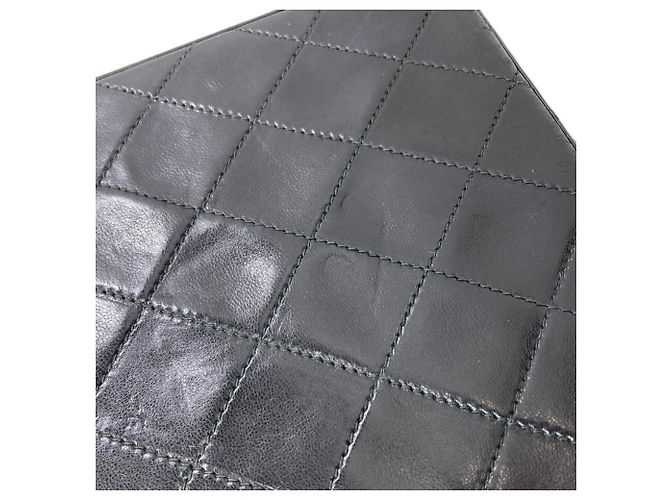 Borsa a tracolla Chanel Matelassé con finiture dorate Nero - vista 10