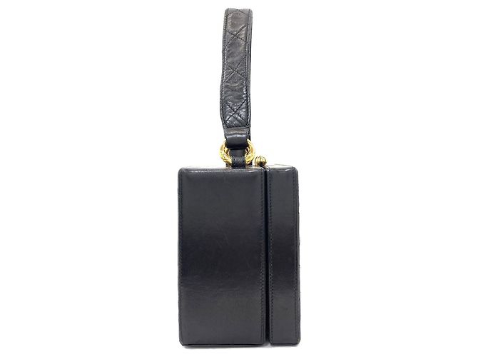 Borsa a tracolla Chanel Matelassé con finiture dorate Nero - vista 3