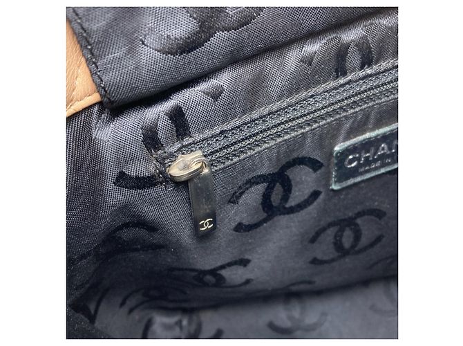 Chanel Cambon Line Tote Bag Schwarz Beige - Ansicht 10