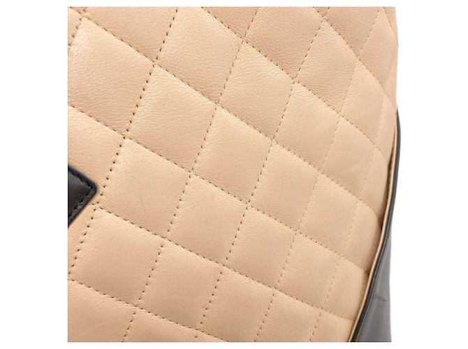 Chanel Cambon Line Tote Bag Schwarz Beige - Ansicht 13