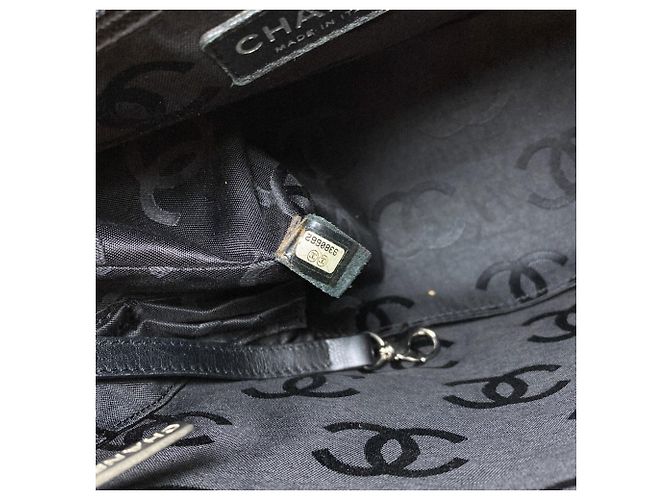 Chanel Cambon Line Tote Bag Schwarz Beige - Ansicht 7