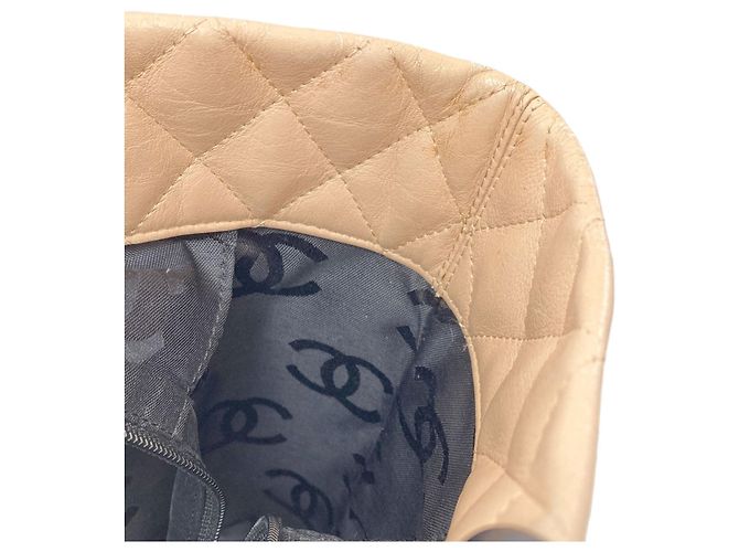 Chanel Cambon Line Tote Bag Schwarz Beige - Ansicht 8