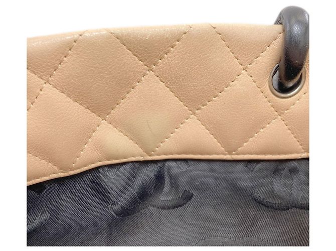 Chanel Cambon Line Tote Bag Schwarz Beige - Ansicht 9
