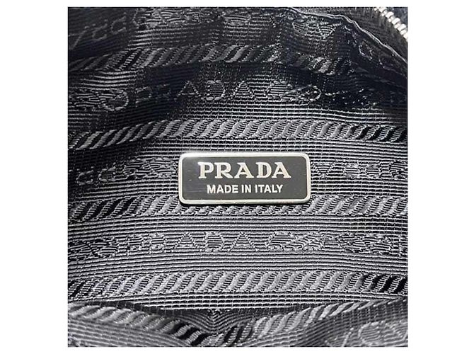 Prada Handtasche aus schwarzem Terry-Stoff - Ansicht 4