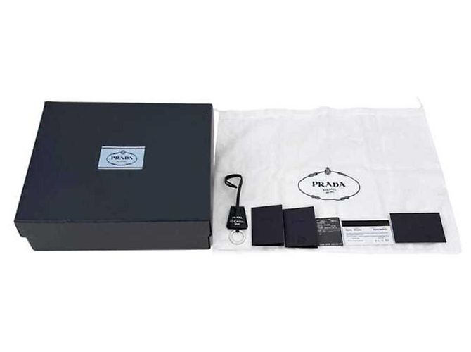 Prada Handtasche aus schwarzem Terry-Stoff - Ansicht 9