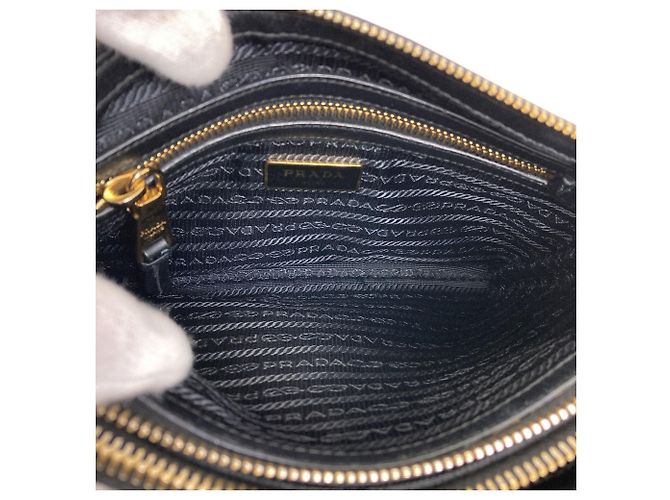 Prada 1BH046 Borsa a Spalla Ribbon Nero - vista 5