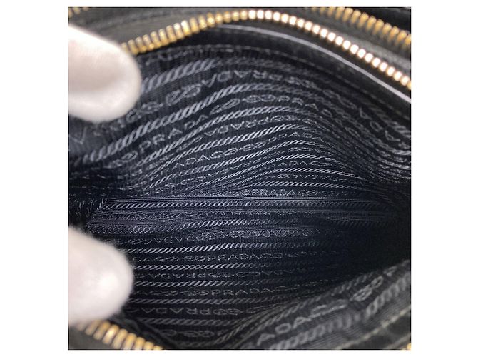 Prada 1BH046 Borsa a Spalla Ribbon Nero - vista 6