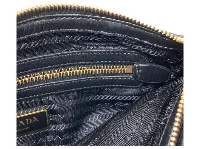 Prada 1BH046 Borsa a Spalla Ribbon Nero - vista 9