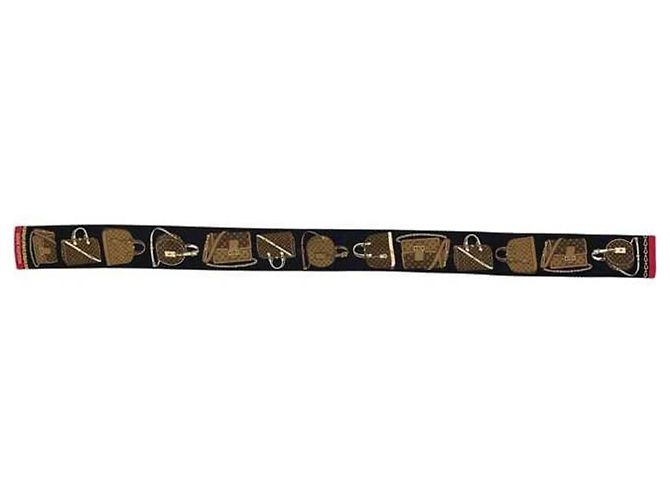 Louis Vuitton Monogram Seidenschal Braun Schwarz - Ansicht 3