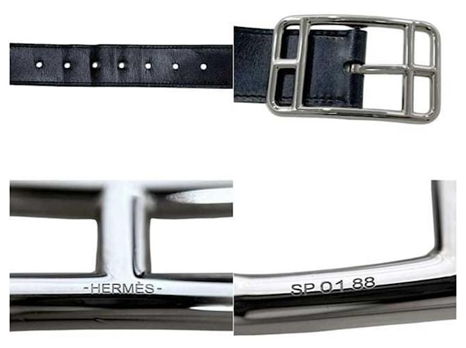 Hermès Hermes Cap Cod Leather Belt Brown Black - view 5